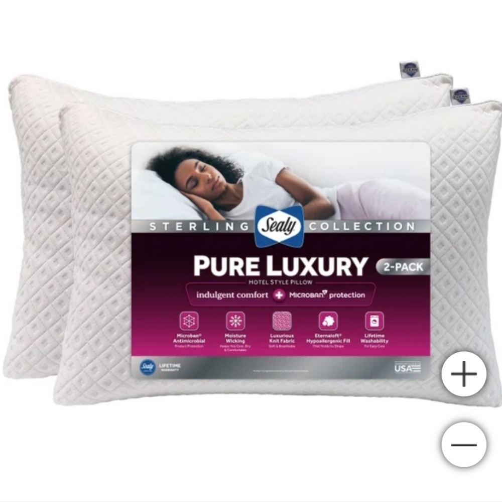 Seally sterling pure luxury pillow 2pack